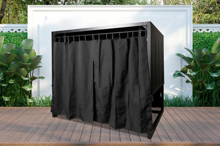 Image du produit PureHaven Balançoire hollywoodienne pour 4 personnes 236x180x210 cm Structure en aluminium Position assise et