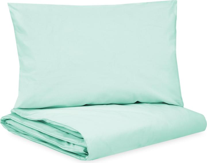 Immagine prodotto Julius Zöllner Biancheria da letto per bambini Aqua Mint 100 x 135 cm + 40 x 60 cm