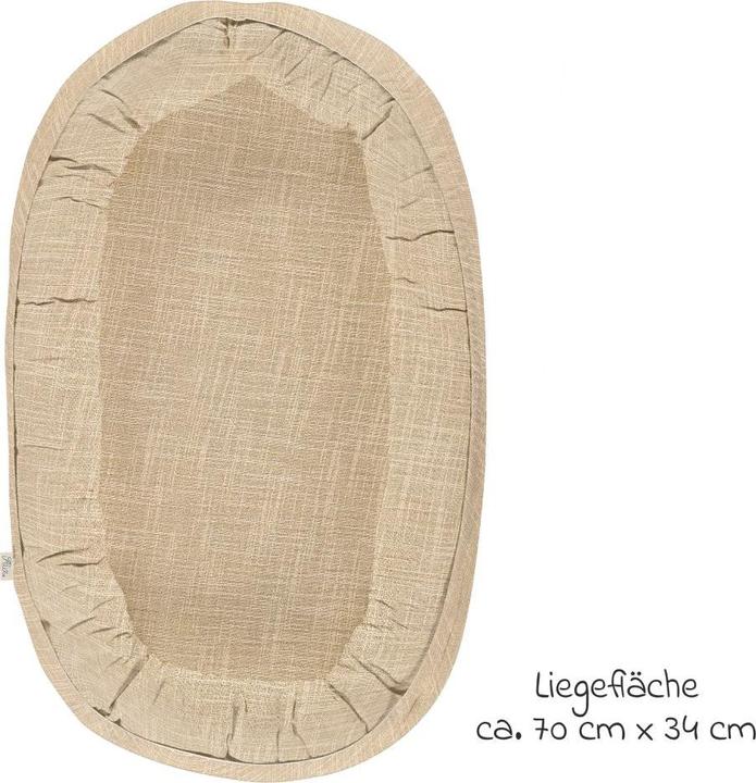 Actual product image Alvi Babynestchen & Bettschlangen Schlummer-Nestchen - Slub Muslin