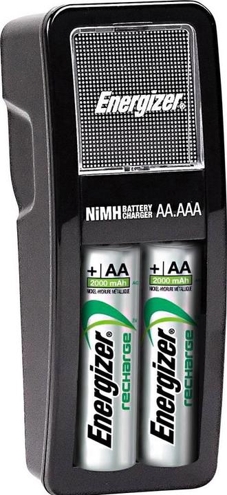 Image du produit Energizer Recharge Mini (2 pcs, AA, 2000 mAh, Piles rechargeables + chargeur)