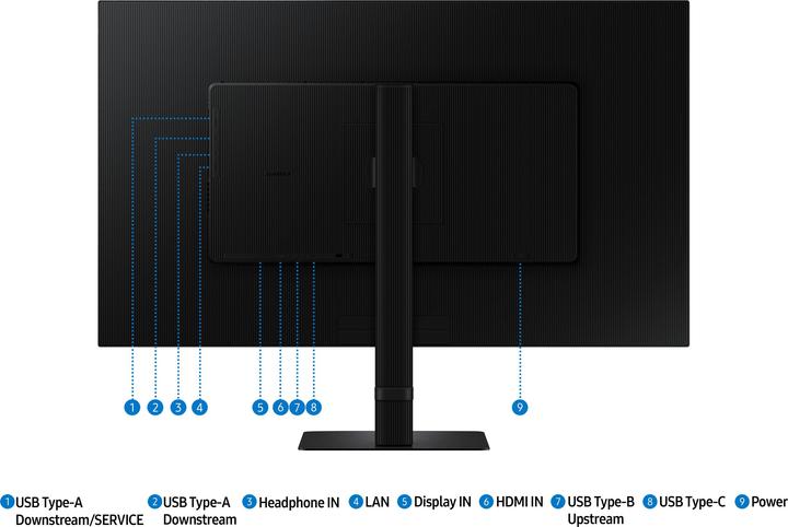Produktbild Samsung 32"/UHD/16:9/IPS/S80UD (3840 x 2160 Pixel, 32")