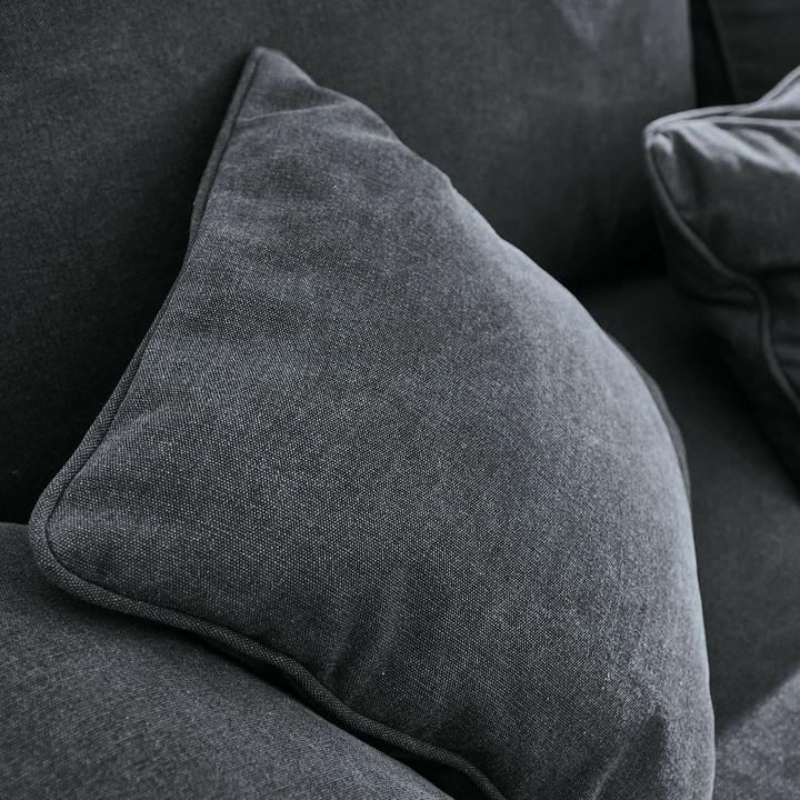 Produktbild Loberon Chaiselongue Seaford dunkelgrau (1-Sitzer)