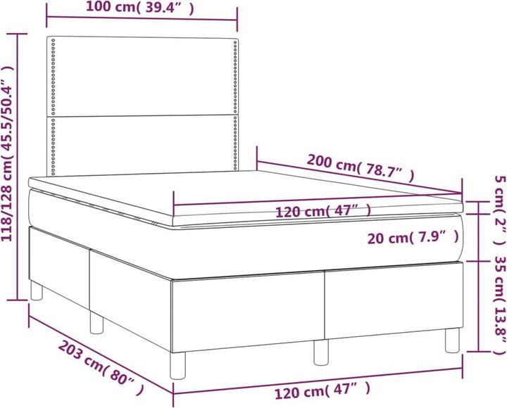 Actual product image VidaXL Brix (120 x 200 cm, 120 x 200 cm)