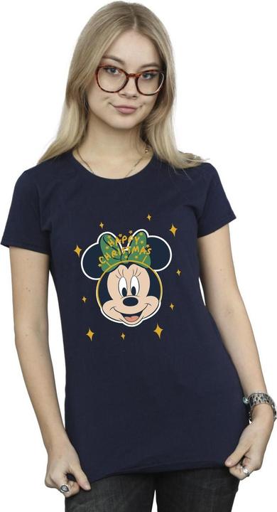 Immagine prodotto Disney Minnie Mouse Happy Christmas Maglietta Donna (L)