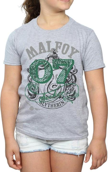 Actual product image Girls Seeker Draco Malfoy Cotton T-Shirt (152, 158)