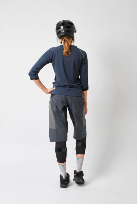 Immagine prodotto dirtlej Pantaloncini Trailscout Half & Half Ladies, grigio/pesca, L (L)