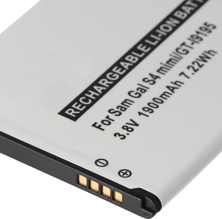 Actual product image Samsung Battery Galaxy S4 Mini replica battery, GT-I9195, GT-I9190, GT-I9192, B500BE