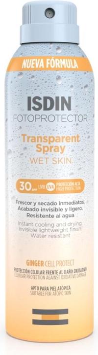 Produktbild Isdin Fotoprotector Transparent Spray Wet Skin SPF30 Body Protection 250ml (Sonnenspray, SPF 30, 250 ml)