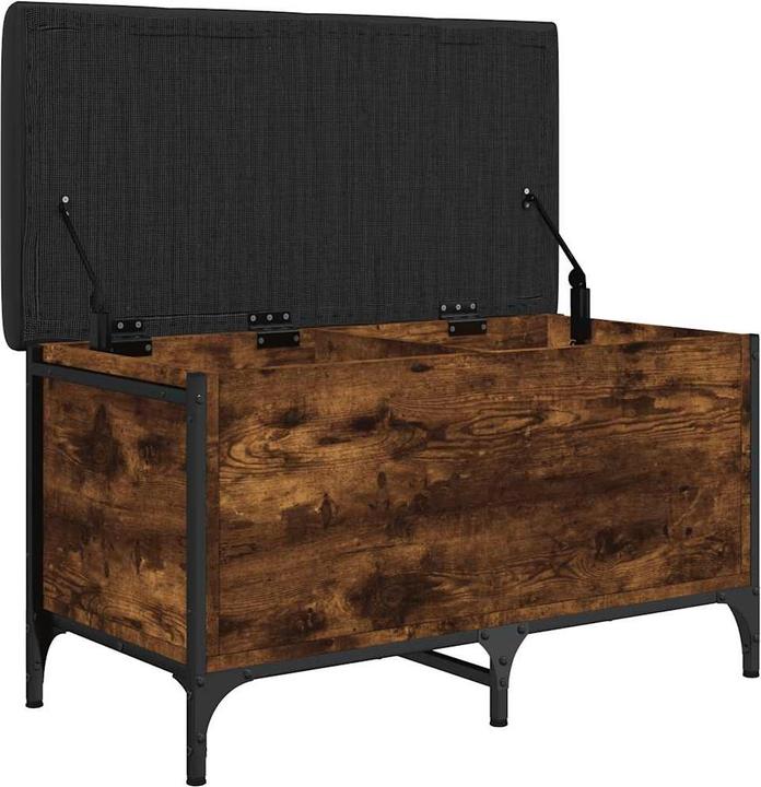 Image du produit VidaXL Banc avec espace de rangement Chêne fumé 82x42x45 cm (42 cm)