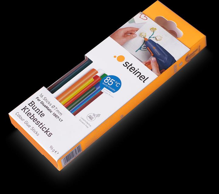 Actual product image Steinel Hot glue sticks 7 mm 150 mm Coloured, Red, Yellow, Green, Orange, White