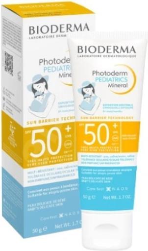 Immagine prodotto Bioderma Photoderm Pediatrics minerale SPF50+ (Crema solare viso, SPF 50, 50 ml, 50 g)