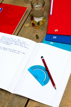 Actual product image Oxford College notebook (A4+, Checked, Lined, Soft cover)