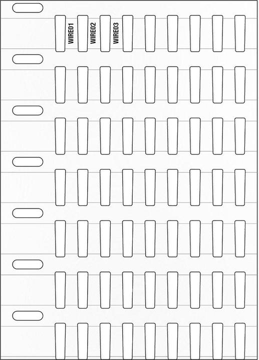 Produktbild Brady THTRDS-10x4,4-7697-WT, stabile Durasleeve(R) Drahtmarkierereinschübe, Polyester, Weiss, 10.00