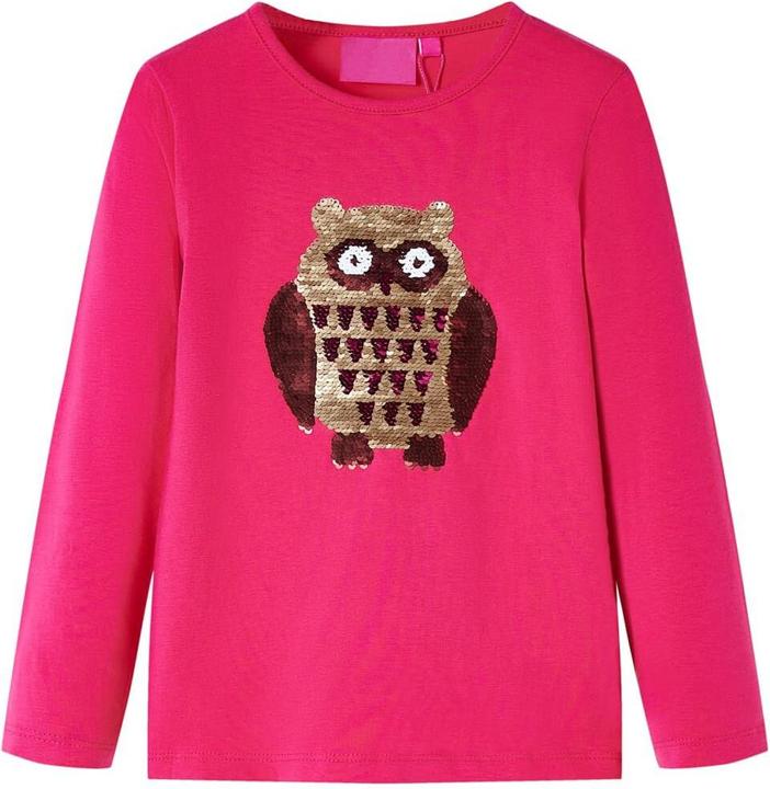 Image du produit VidaXL T-shirt manches longues enfant rose vif 92,Composition : 95% coton. 5 (92)