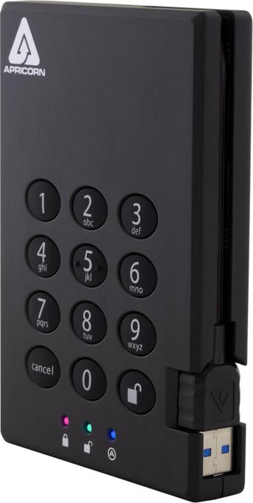 Image du produit Apricorn Aegis Padlock Fortress A25-3PL256-S4000F - 4 To disque dur SSD - externe (portable) (4000 Go)