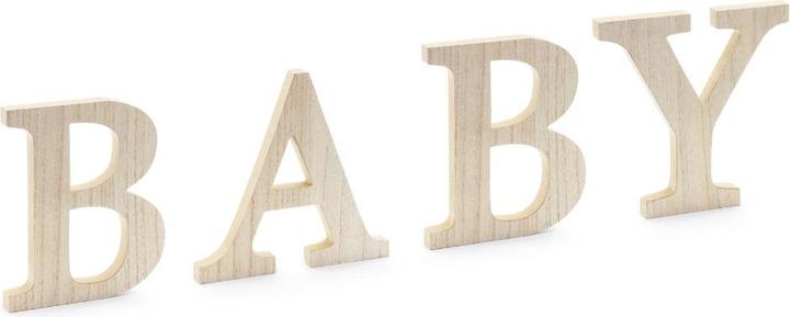 Partydeco Lettes en bois - BABY