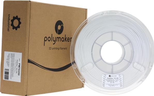 Image du produit Polymaker Polymax PC-FR Blanc 1.75mm 1kg (PC, 1.75 mm, 1000 g, Blanc)