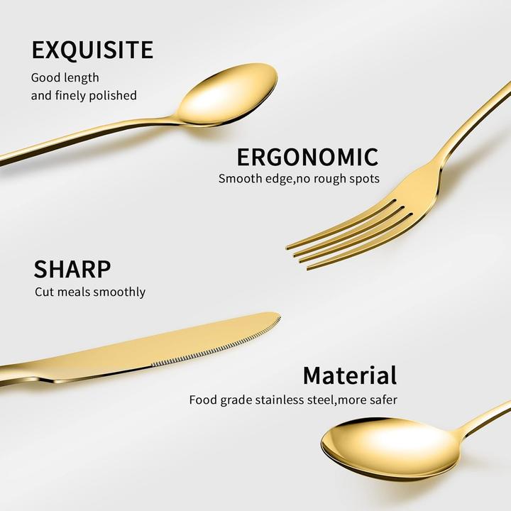 Actual product image Riwnni Flatware set (36 Piece, Cutlery set)