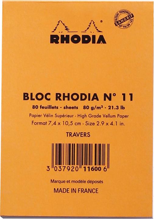 Produktbild Rhodia Basics (A7, Liniert, Weicher Einband)