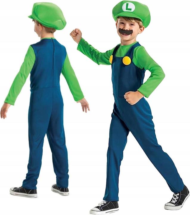 Actual product image Jakks Pacific Disguise - Super Mario Costume - Luigi (116 cm) (115809L) (S)