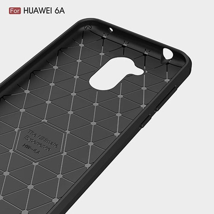 Actual product image König Design Huawei Honor 6A Pro Mobile Case TPU Case Carbon Fiber Protection Cover Black New (Fee 6A)