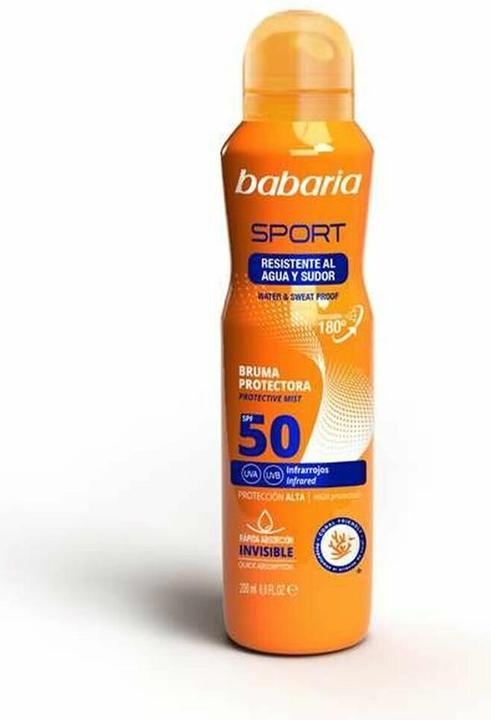 Image du produit Babaria Brume protectrice sport SPF50 Spray 200ml (Spray solaire, SPF 50, 200 ml, 200 g)