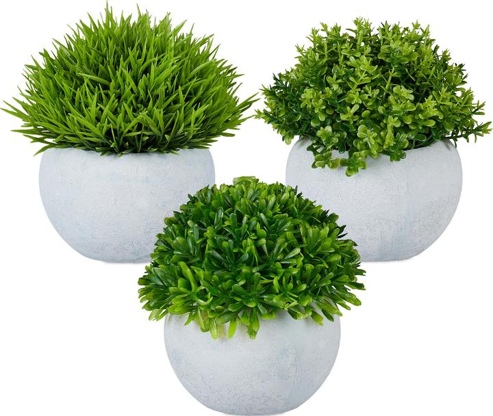 Actual product image Relaxdays Artificial plant set (12 cm)