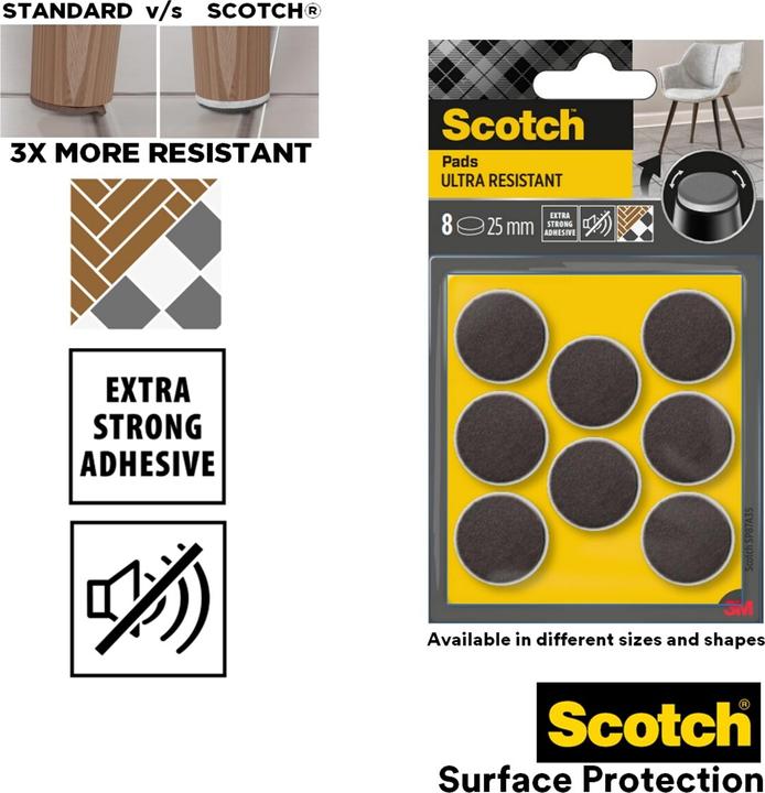 Actual product image Scotch - (Felt gliders, 1 Piece)