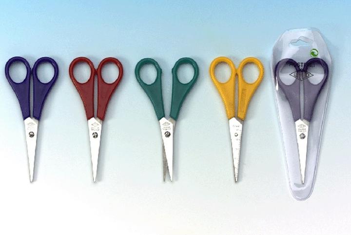 Produktbild Magni Bastelschere spitz, 13cm farbig sort. auf SB-Karte (13 cm)