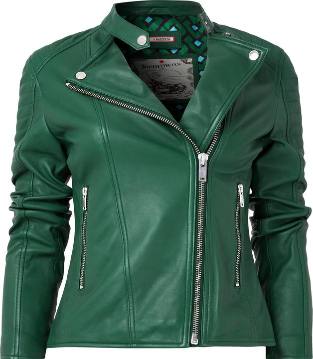 Produktbild Joe Browns Grandad Collar Leather Biker Jacket (40)
