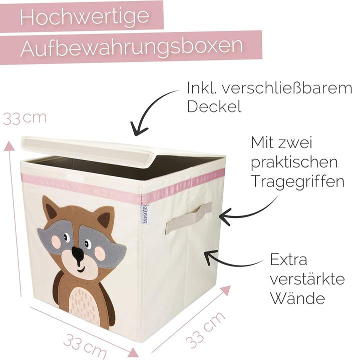 Actual product image Glückswolke Storage box with lid (33 x 33 x 33 cm, 35.94 l)