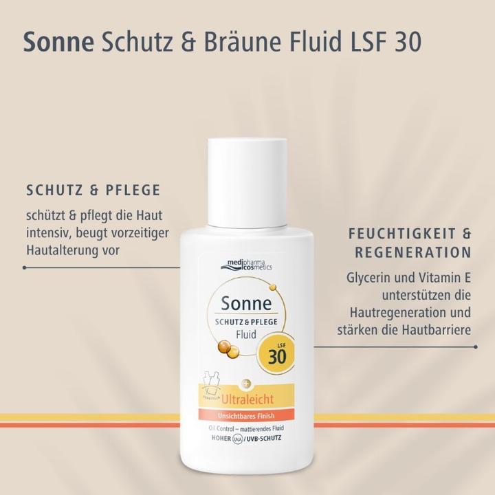 Actual product image Dr. Theiss Sun Protection & Care Fluid SPF 30 Ultralight, 50 ml LOT (Suntan cream, SPF 30, 50 ml)