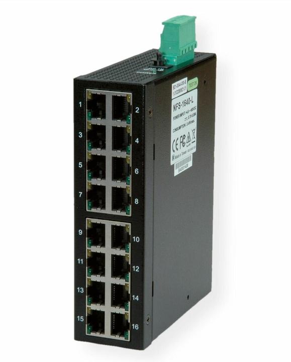 Produktbild Roline Industrie Switch 16x RJ-45, unmanaged (16 Ports)