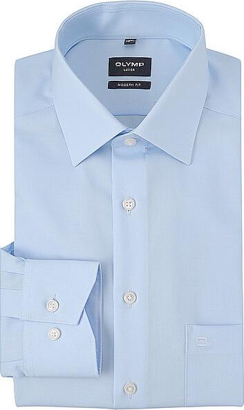 Produktbild Olymp Hemd Luxor modern fit hellblau New Kent 1/1 arm Gr.47 (47)
