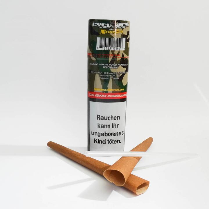 Actual product image HBI Cyclones Hyphy X-tra Slow 2 in 1 Tube Wooden Filter