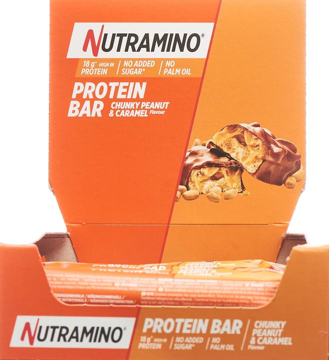 Immagine prodotto Nutramino Barretta proteica Chunky Peanut & Caramel (Arachidi e caramello, 1 pz., 760 g)