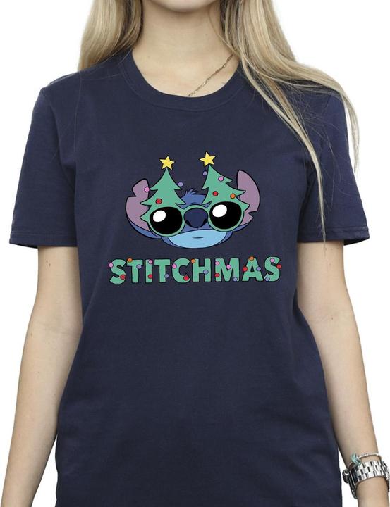Immagine prodotto Disney Lilo & Stitch Stitchmas Glasses Maglietta Ampia Donna (XL)