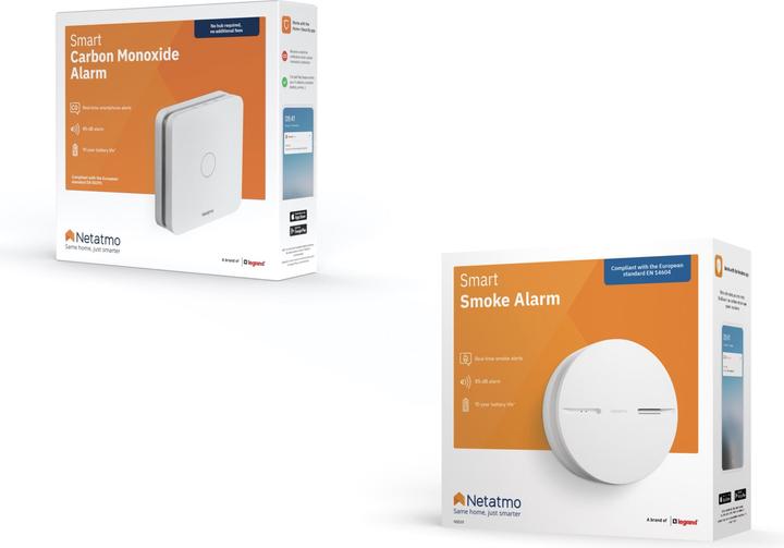 Image du produit Netatmo Détecteur de fumée intelligent + détecteur de monoxyde de carbone
