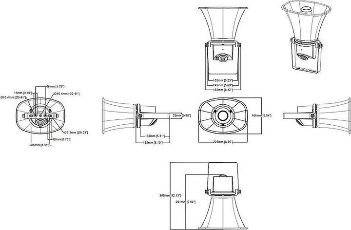 Produktbild Axis Netzwerklautsprecher C1310-E Horn-Lautsprecher (Gehäuse)