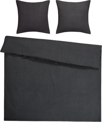Flair Seersucker Uni (Bettwäsche Set, 200 x 210 cm, 65 x 65 cm)