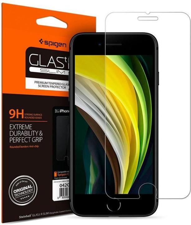 Produktbild Spigen Glas.tR Slim HD (1 Stück, Apple iPhone SE (2nd Gen))