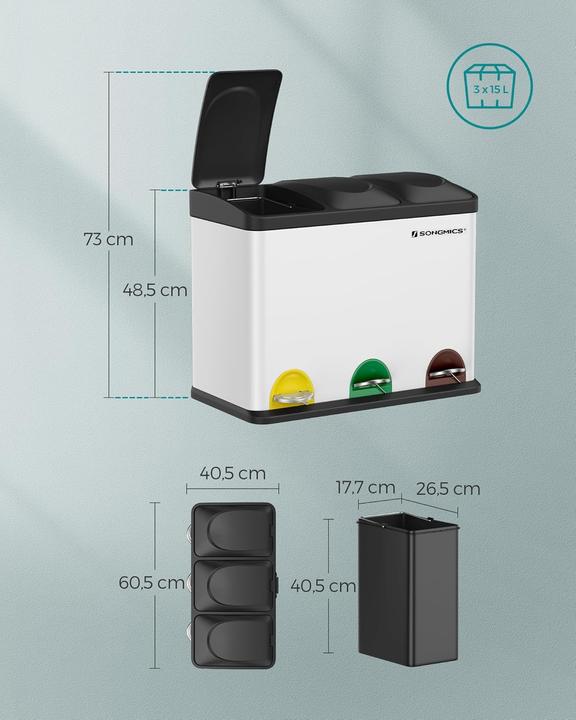 Actual product image Songmics Janitor (45 l)