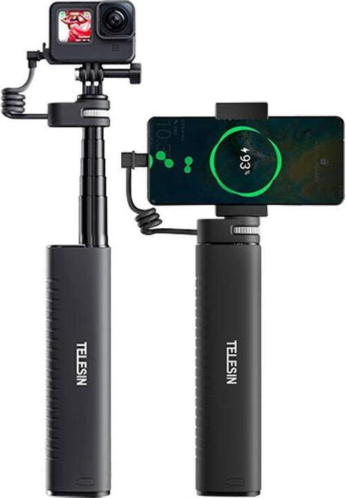 Image du produit Telesin Canne à selfie Power grip (Avec banque d'alimentation) TE-CSS-001