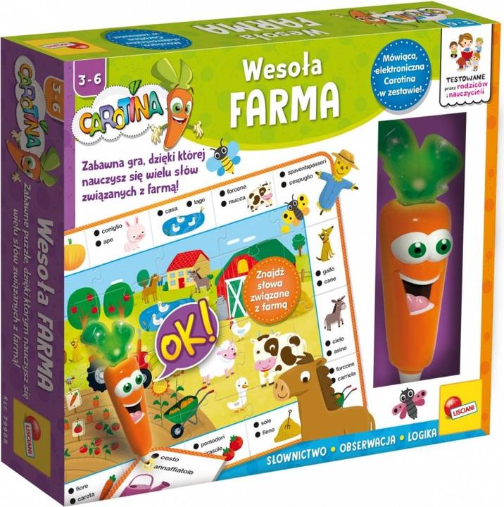 Actual product image Lisciani Carotina Wesoła Farma mówiąca gra edukacyjna 79988