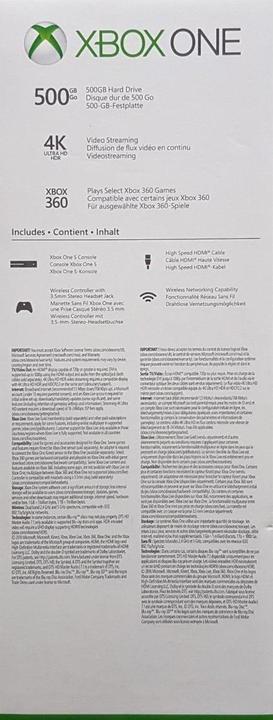 Produktbild Microsoft Xbox One S 500GB