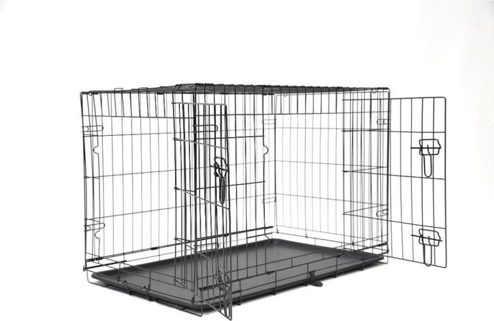 Nordic Paws Wire cage black M 47 x 77 x 55 cm - (540058529736)