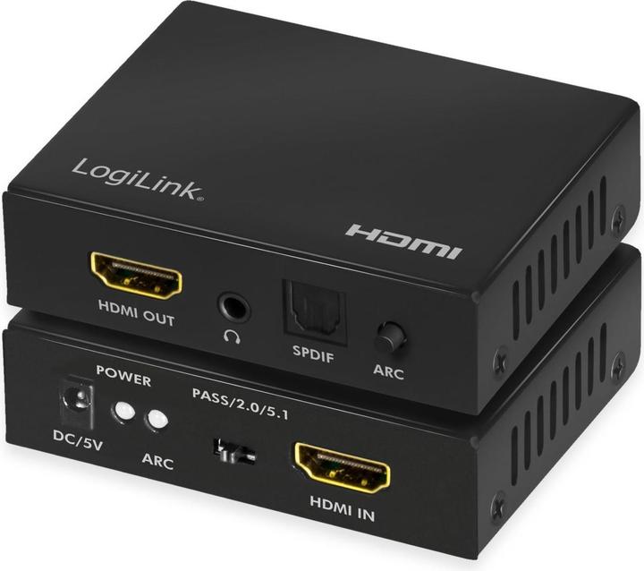Immagine prodotto LogiLink Estrattore audio HDMI, 2CH/5.1CH, SPDIF, /60Hz
