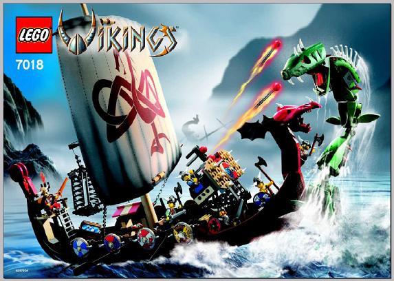 Produktbild LEGO 7018 Viking Ship challenges the Midgard Serpent (7018)