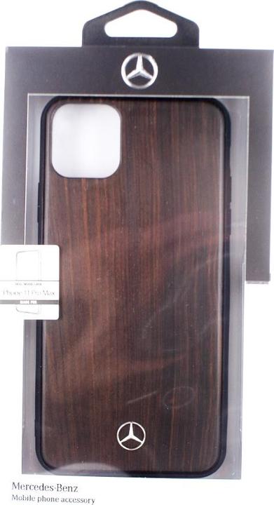 Produktbild Mercedes MEHCN65VWOBR iPhone 11 Pro Max Hard Case, Red / Brown Wood Line Rosewood (Apple iPhone 11 Pro Max)