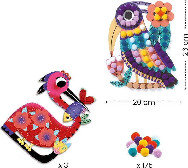 Actual product image Djeco Silhouettes Pompons